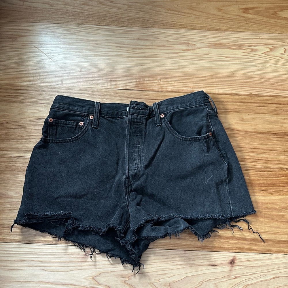 Levi's Black Jean Shorts for Women